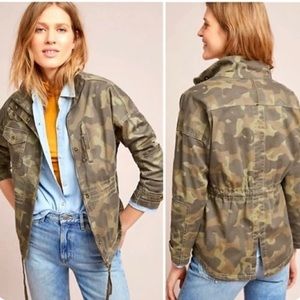 Marrakech Anthropologie Camo Utility Jacket Size XS